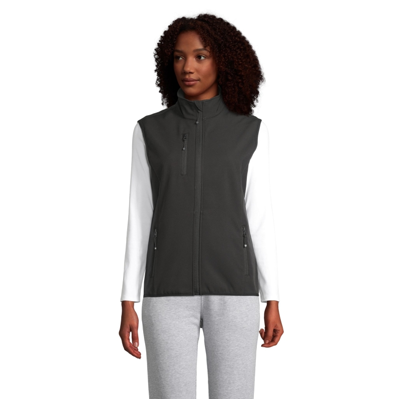 VESTE FEMME ZIPPÉE SOFTSHELL SANS MANCHE