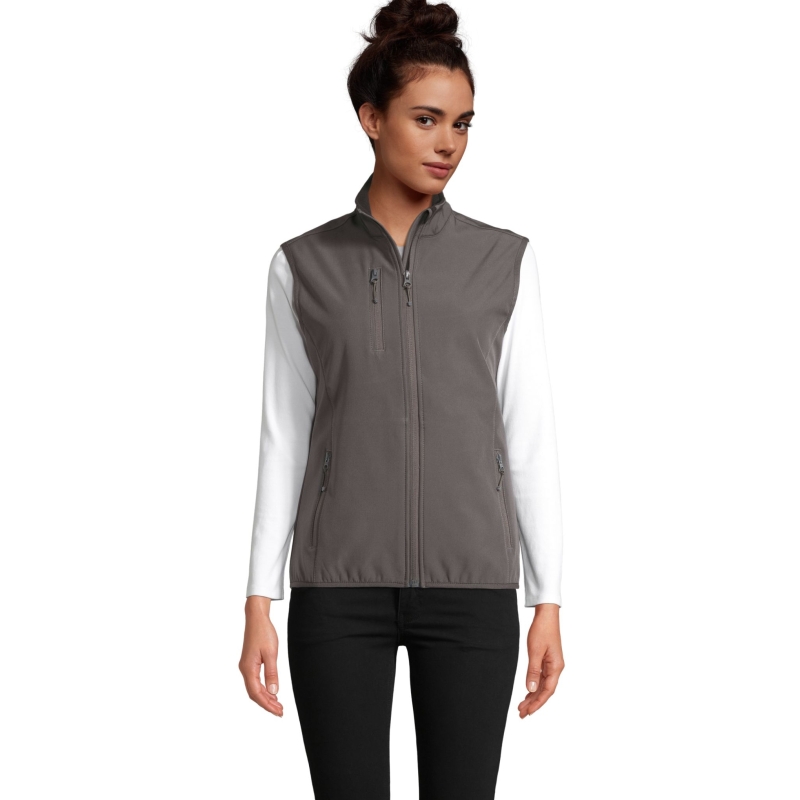 VESTE FEMME ZIPPÉE SOFTSHELL SANS MANCHE