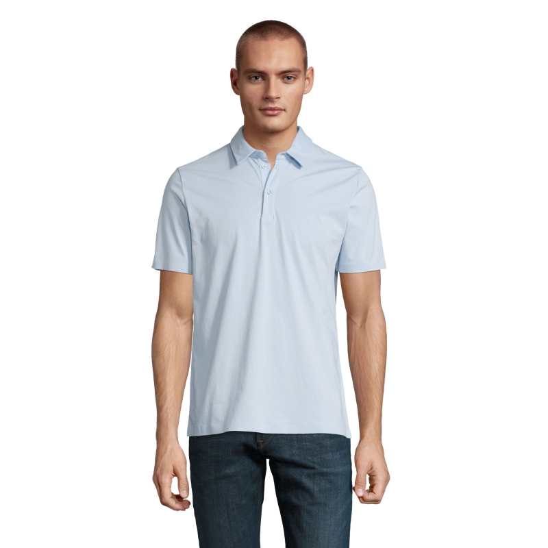 POLO JERSEY MERCERISÉ HOMME