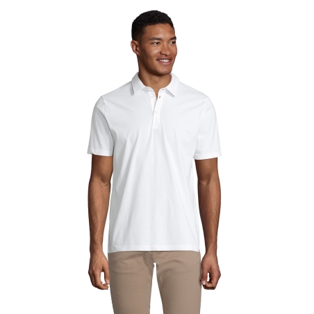 POLO JERSEY MERCERISÉ HOMME