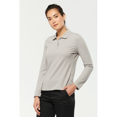 Polo manches longues femme