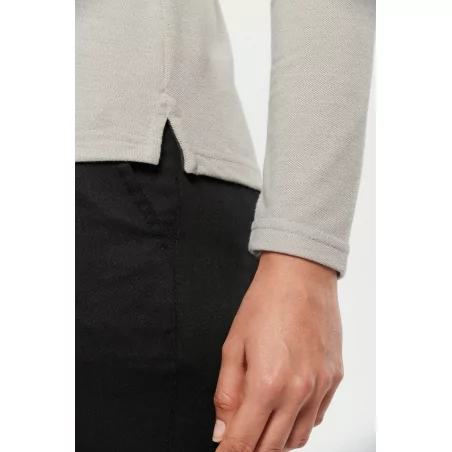 Polo manches longues femme