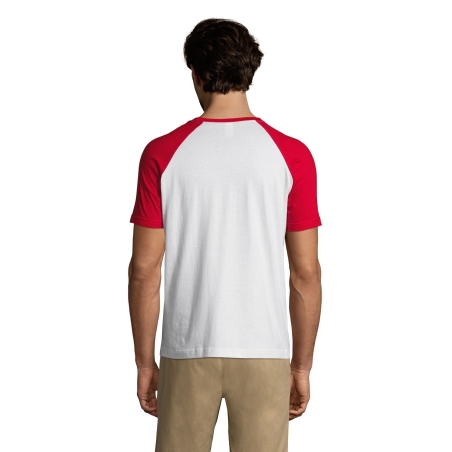 TEE-SHIRT HOMME BICOLORE MANCHES RAGLAN