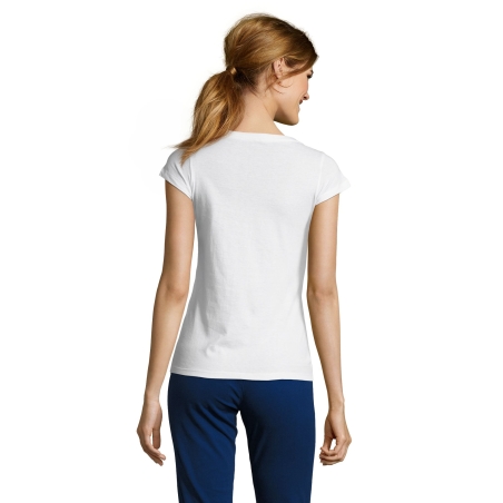 TEE-SHIRT FEMME COL “V”