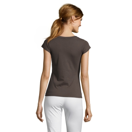 TEE-SHIRT FEMME COL “V”