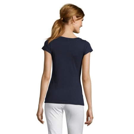 TEE-SHIRT FEMME COL “V”