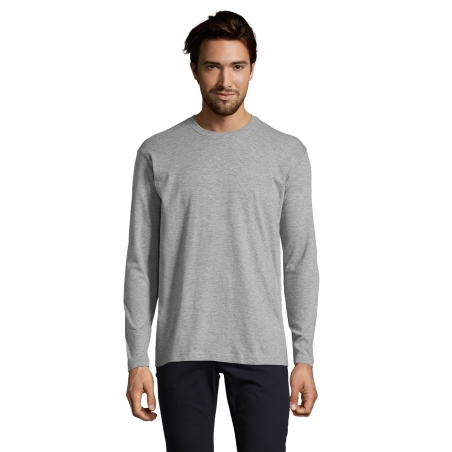 TEE-SHIRT HOMME COL ROND MANCHES LONGUES