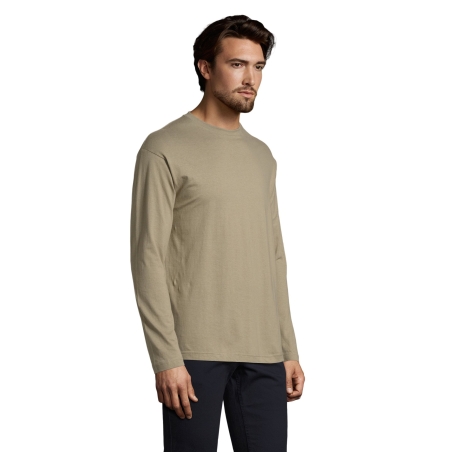 TEE-SHIRT HOMME COL ROND MANCHES LONGUES