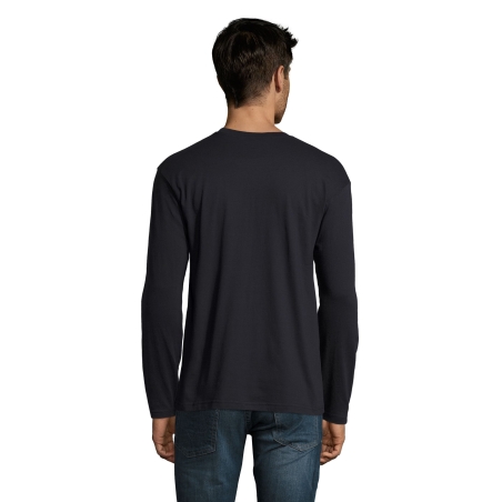 TEE-SHIRT HOMME COL ROND MANCHES LONGUES