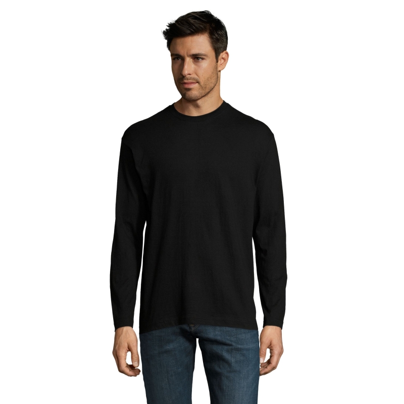 TEE-SHIRT HOMME COL ROND MANCHES LONGUES