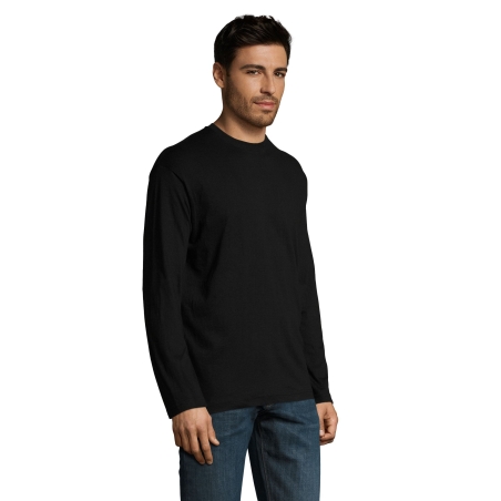 TEE-SHIRT HOMME COL ROND MANCHES LONGUES