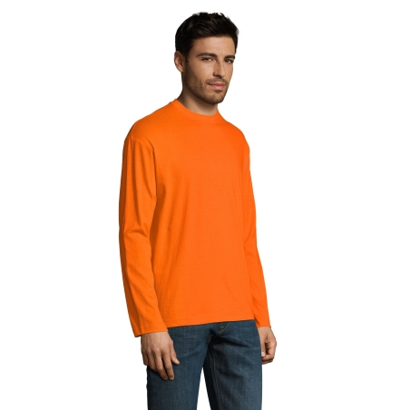 TEE-SHIRT HOMME COL ROND MANCHES LONGUES