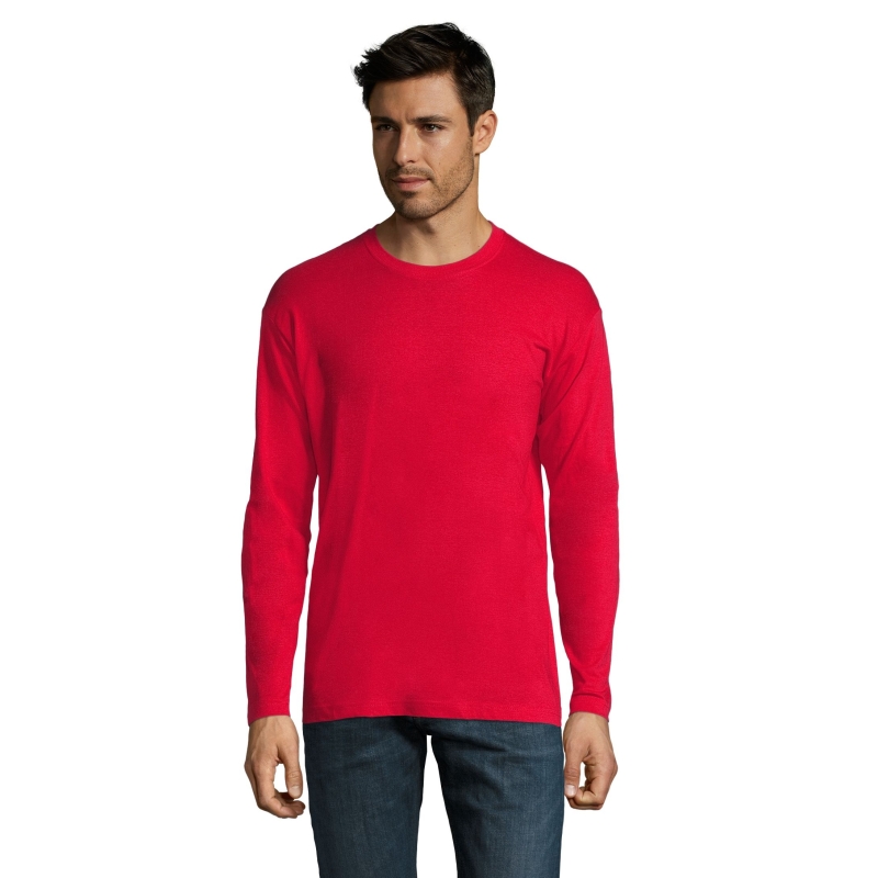 TEE-SHIRT HOMME COL ROND MANCHES LONGUES