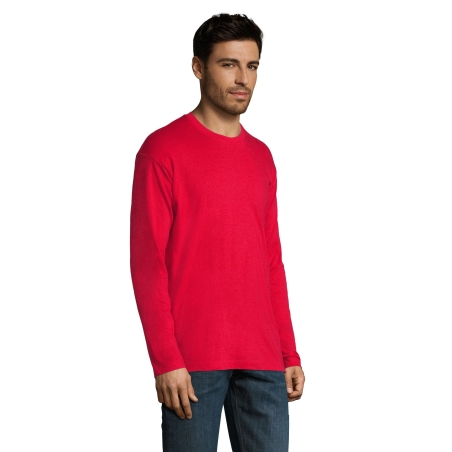 TEE-SHIRT HOMME COL ROND MANCHES LONGUES