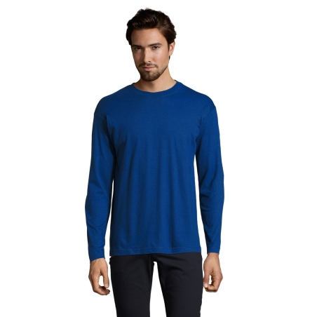 TEE-SHIRT HOMME COL ROND MANCHES LONGUES