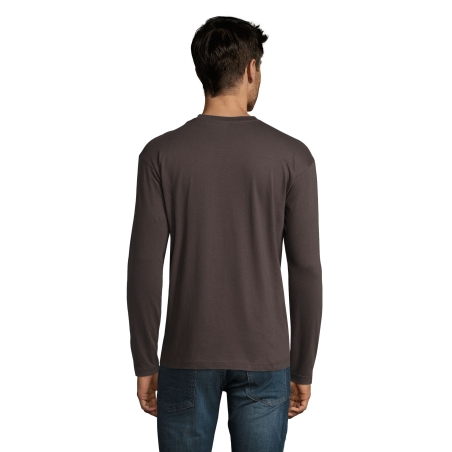 TEE-SHIRT HOMME COL ROND MANCHES LONGUES