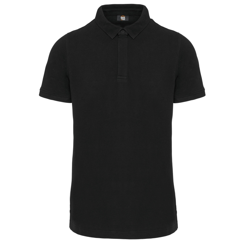 Polo col boutons pression manches courtes homme