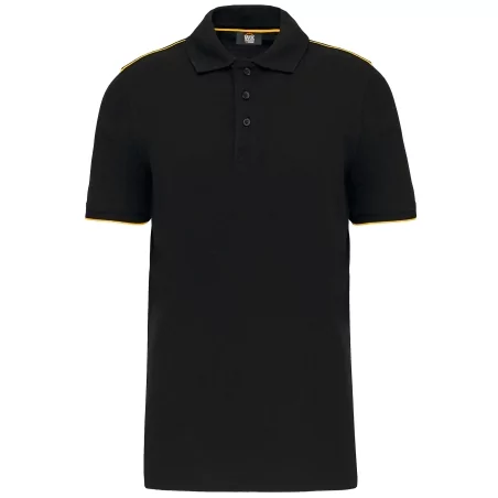 Polo Day To Day contrasté manches courtes homme