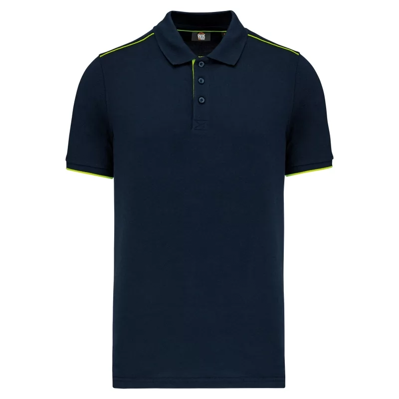 Polo Day To Day contrasté manches courtes homme