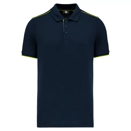 Polo Day To Day contrasté manches courtes homme
