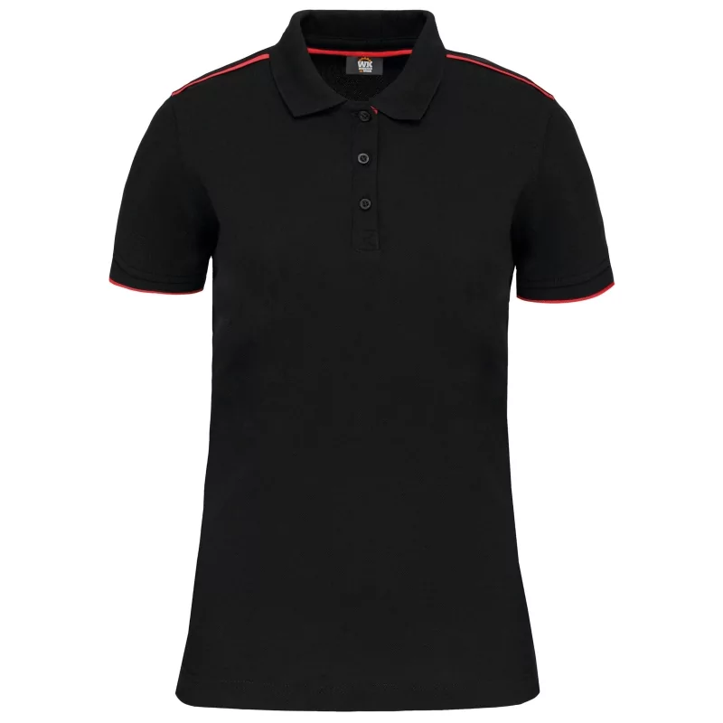Polo Day To Day contrasté manches courtes femme