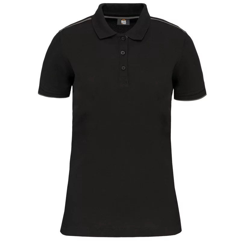 Polo Day To Day contrasté manches courtes femme