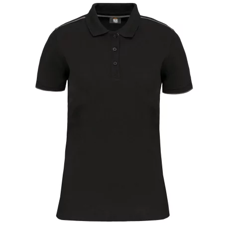 Polo Day To Day contrasté manches courtes femme