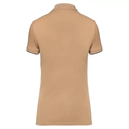 Polo Day To Day contrasté manches courtes femme