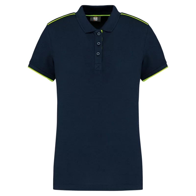 Polo Day To Day contrasté manches courtes femme