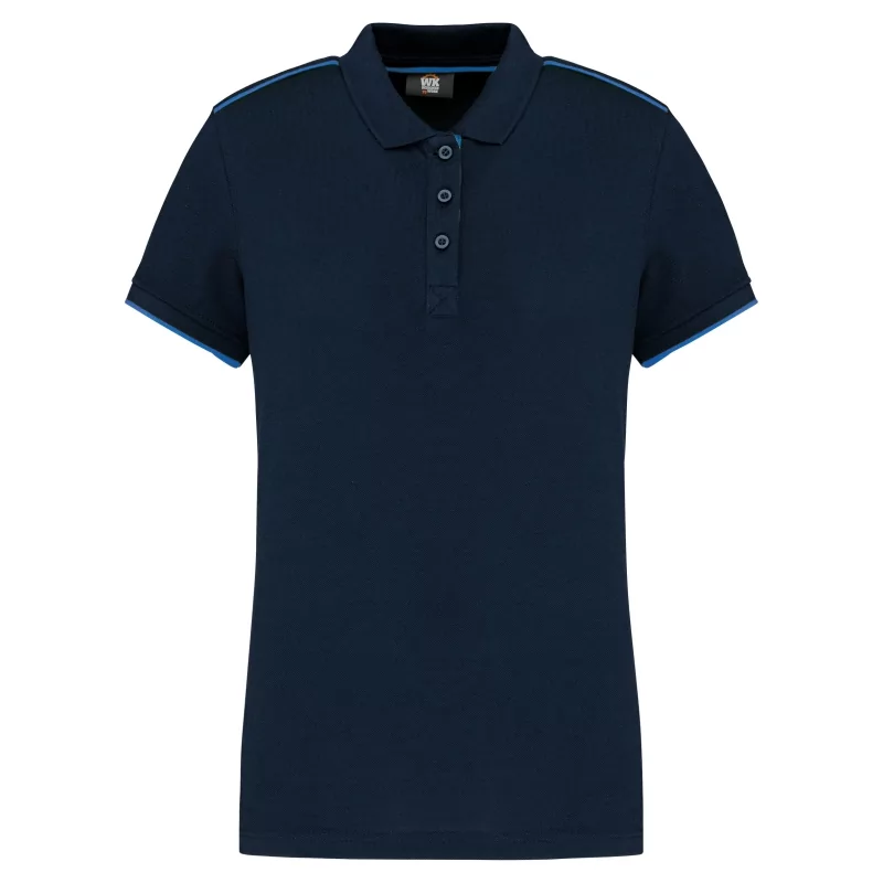 Polo Day To Day contrasté manches courtes femme