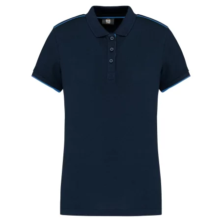 Polo Day To Day contrasté manches courtes femme