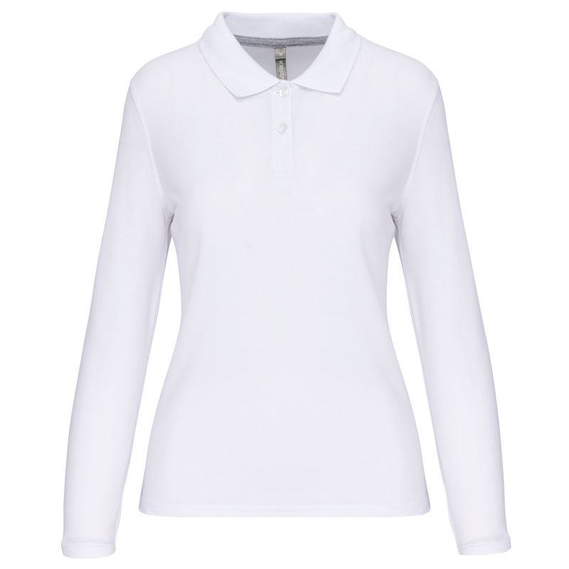 Polo manches longues femme