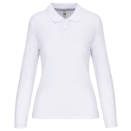 Polo manches longues femme