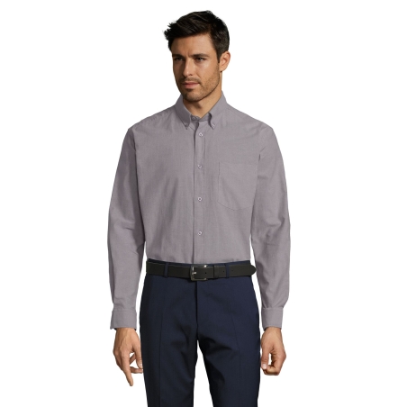 CHEMISE HOMME OXFORD MANCHES LONGUES