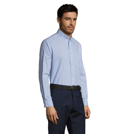 CHEMISE HOMME OXFORD MANCHES LONGUES