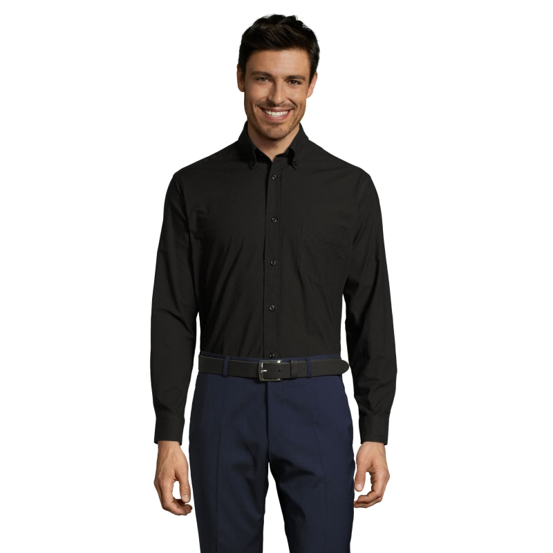 CHEMISE HOMME OXFORD MANCHES LONGUES