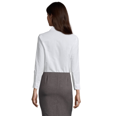 CHEMISE FEMME OXFORD MANCHES LONGUES