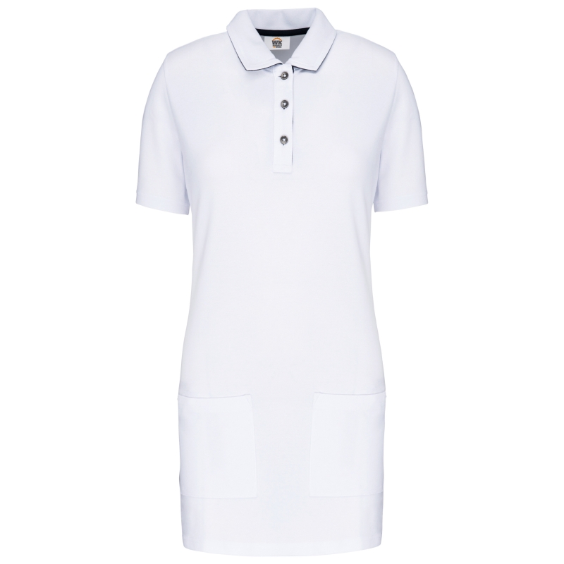 Polo long manches courtes femme