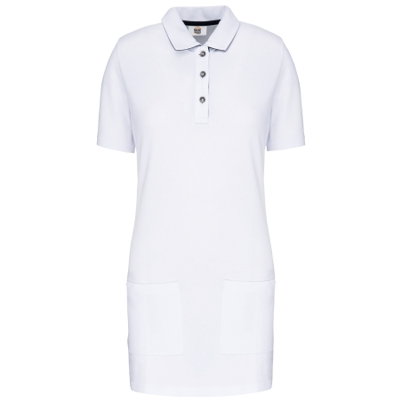 Polo long manches courtes femme