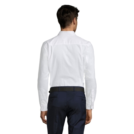 CHEMISE HOMME EN TWILL DE COTON MANCHES LONGUES