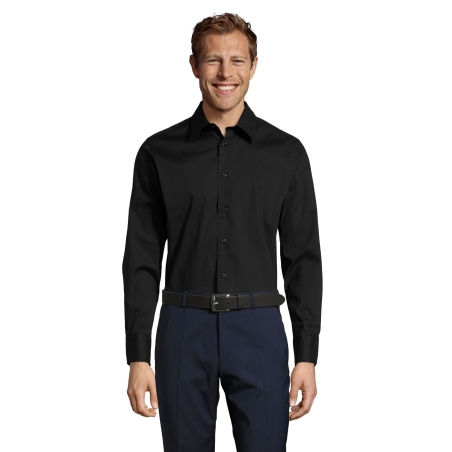 CHEMISE HOMME STRETCH MANCHES LONGUES