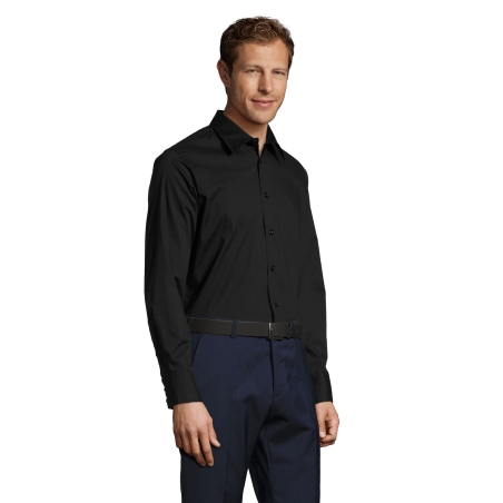 CHEMISE HOMME STRETCH MANCHES LONGUES