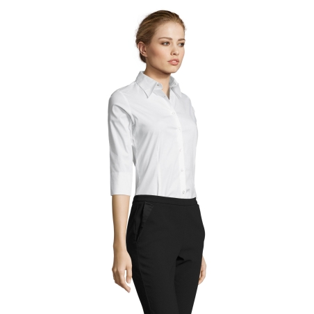 CHEMISE FEMME STRETCH MANCHES 3/4