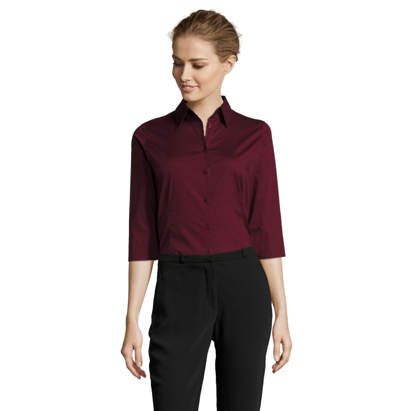 CHEMISE FEMME STRETCH MANCHES 3/4