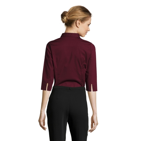 CHEMISE FEMME STRETCH MANCHES 3/4