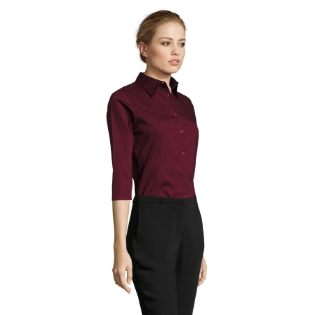 CHEMISE FEMME STRETCH MANCHES 3/4