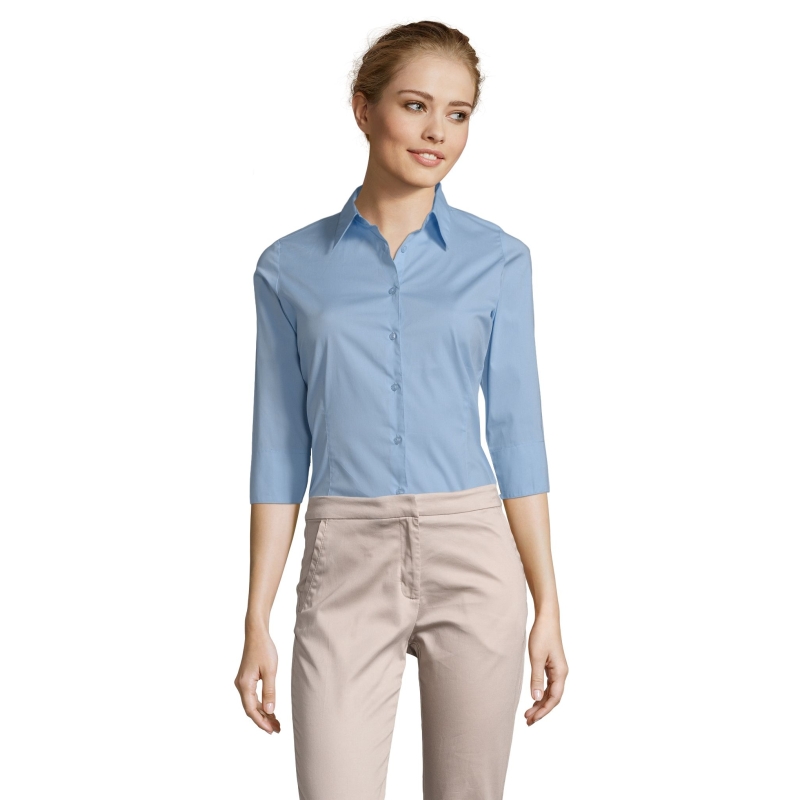 CHEMISE FEMME STRETCH MANCHES 3/4