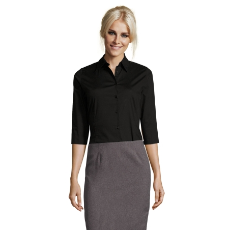 CHEMISE FEMME STRETCH MANCHES 3/4