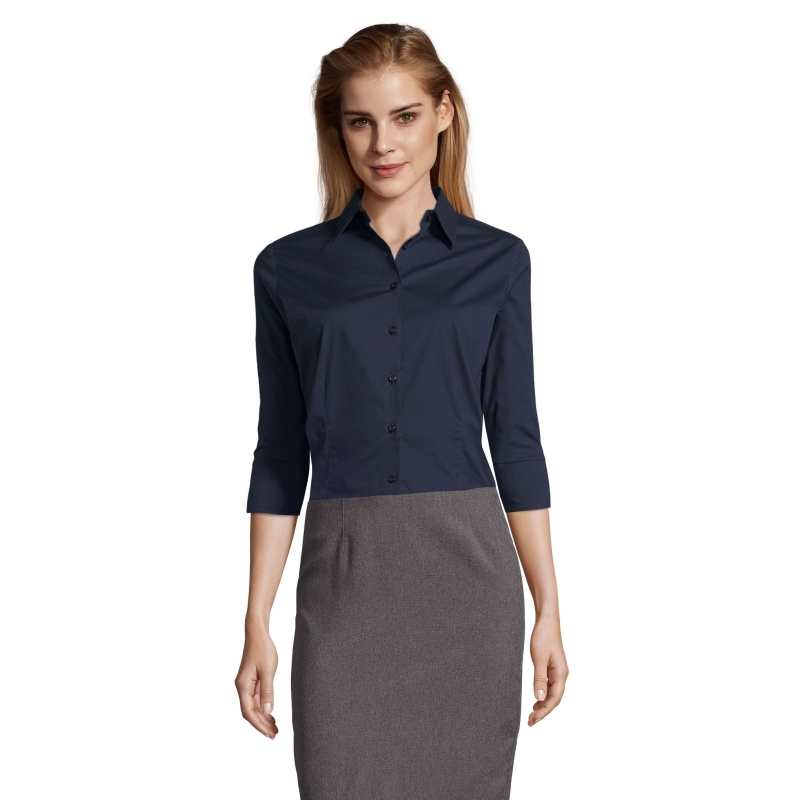 CHEMISE FEMME STRETCH MANCHES 3/4