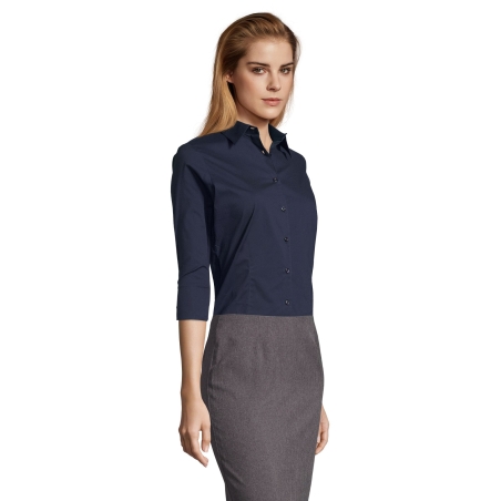 CHEMISE FEMME STRETCH MANCHES 3/4